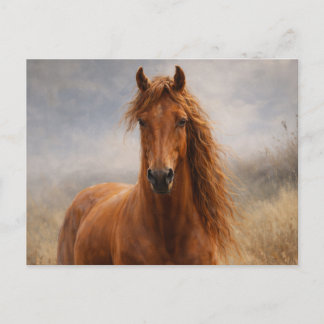 Esprit de cuivre | Cheval alezan | Carte postale