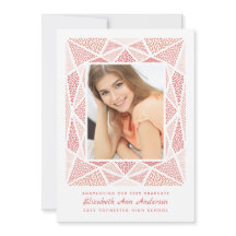 Esprit Graduation Photo Faire-part Blush