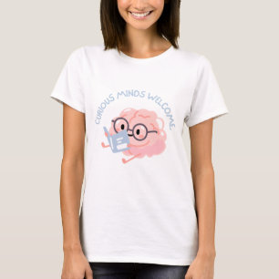 Esprits curieux bienvenus T-Shirt Smart Reading Br
