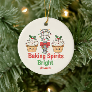 Esprits de pâtisserie lumineux Ornement de Noël dr