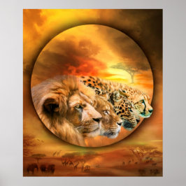 Esprits De Savannah Fine Art Poster / Imprimer