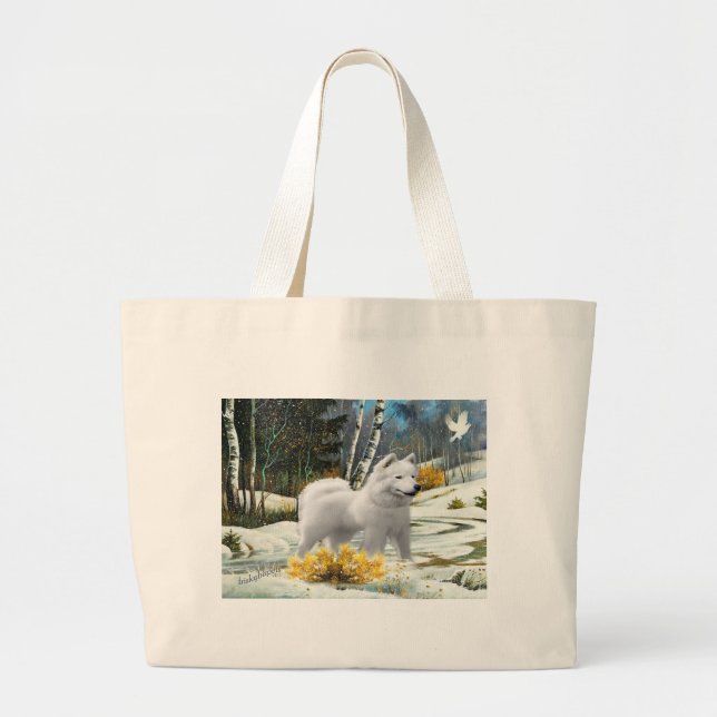 Esquimau américain sur le sac fourre-tout neigeux (Devant)