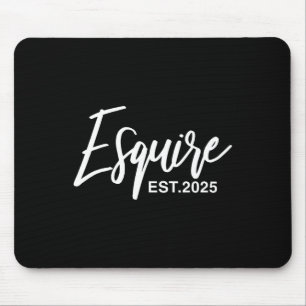 Esquire Est 2025 Future Lawyers Law Student Gradua Mousepad