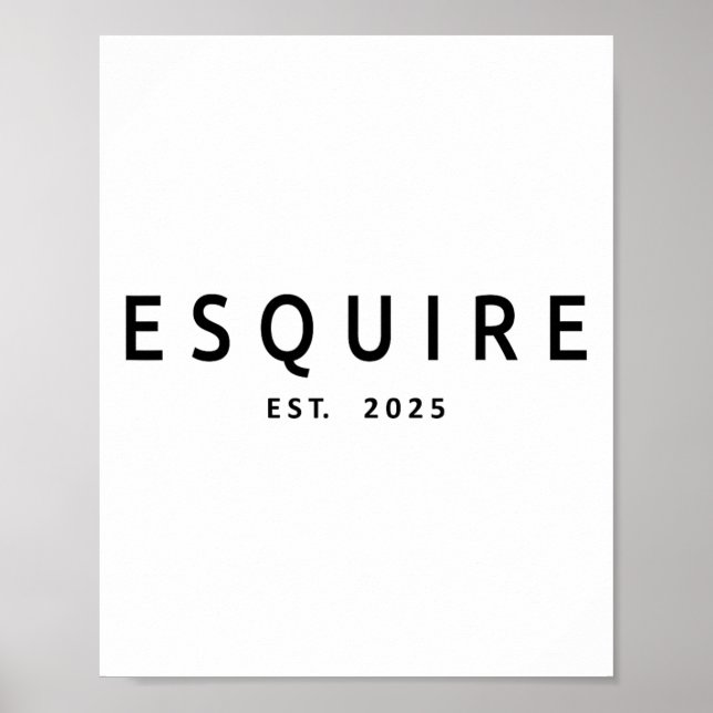 Esquire Est. 2025 Poster (Vorne)