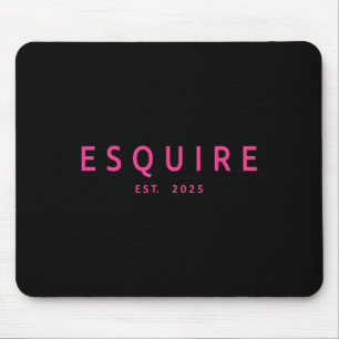 Esquire Est 2025 Women Lawyer Attorney Law School Mousepad