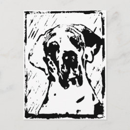 Esra Harlekin Great Dane Postkarte