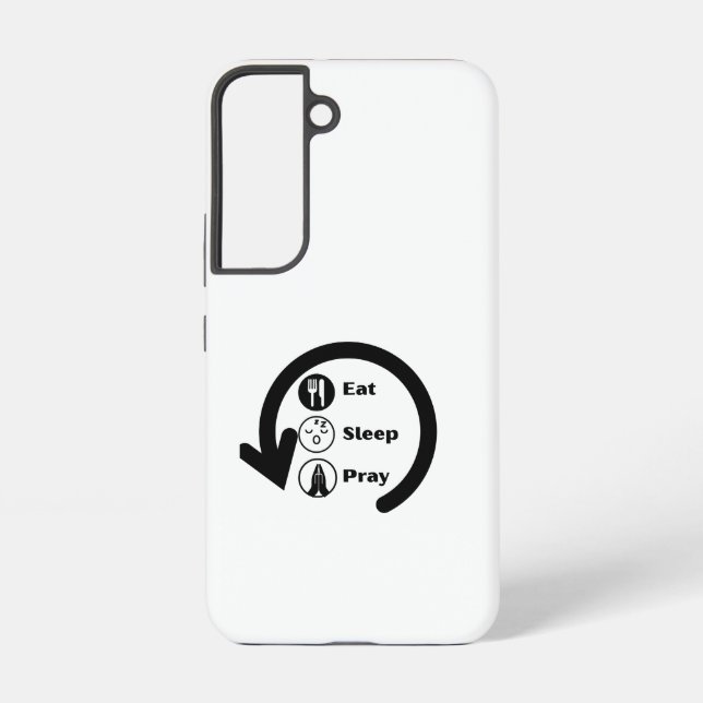 Ess Schlaf beten wiederholen Samsung Galaxy Hülle (Rückseite)