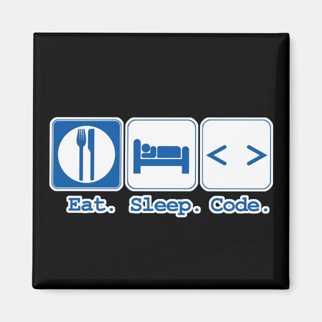 Ess Sleep Code (HTML) Magnet (Vorne)