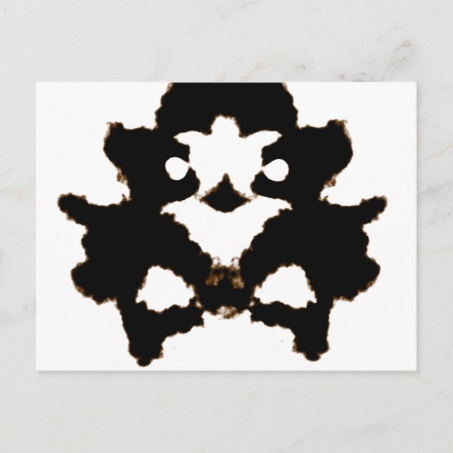 Essai Rorschach d'une carte de lot d'encre (Devant)
