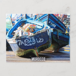 Essaouira - Arabische Boote, Marokko Postkarte
