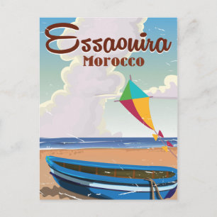 Essaouira Marokko Vintage Reiseposter Druck Postkarte