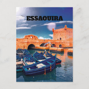 Essaouira Poster Marokko Reise Druck Wandkunst Zuh Postkarte