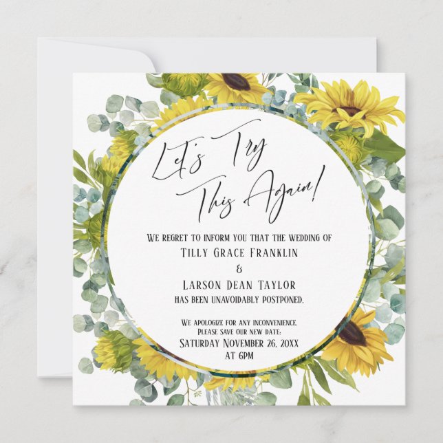 Essayons cette nouvelle carte de Mariage Floral Po (Devant)