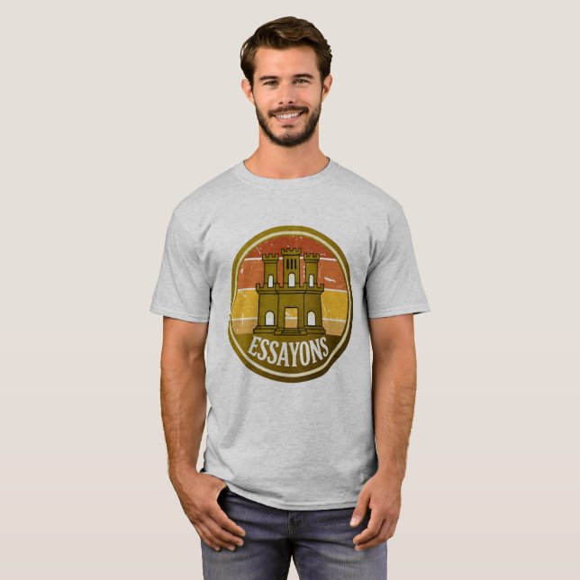 Essayons Engineer Castle Retro T-Shirt (Vorne ganz)