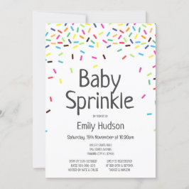 Essbare Baby Sprinkle Ice Einladung