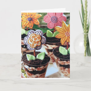 "ESSBARE BLÜTEN" FÜR JEMANDEN, DER BLUMEN ZÜCHTET KARTE