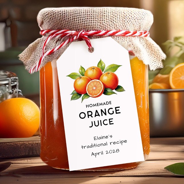 Essbare Orangensaftmarke Geschenkanhänger (Von Creator hochgeladen)