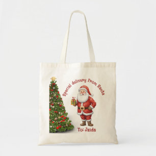 Essbare Weihnachtsbaum Santa mit Gegenwart Tragetasche