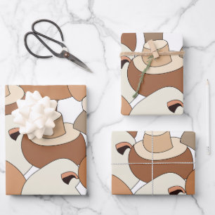 Essbarer Pilz Fungus Fungi Geschenkpapier Set