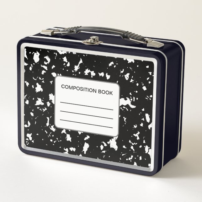 Essbox "Zusammenstellung des Buchmusters" Metall Brotdose (Vorderseite)