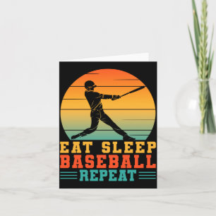 Esse Baseballspieler Pitcher wiederholen Schlaf Ba Karte