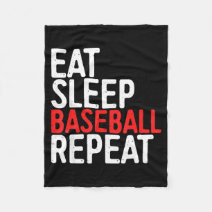 Esse Schlaf Baseball Wiederholungssport Spiel Gesc Fleecedecke