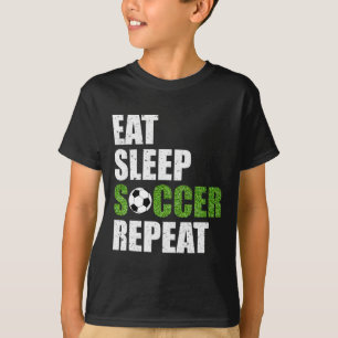 Esse Schlafe Fußball Wiederhole Fußballspieler Ges T-Shirt