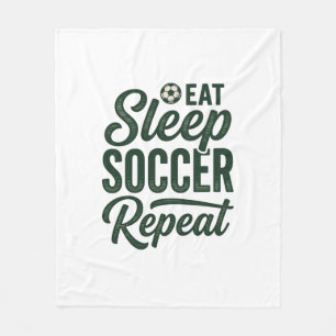 Esse Schlafe Fußball Wiederhole Vintage-Shirt-Desi Fleecedecke