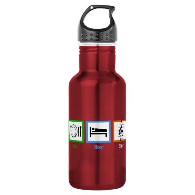 Esse Schlafe Singe Edelstahlflasche (Vorderseite)