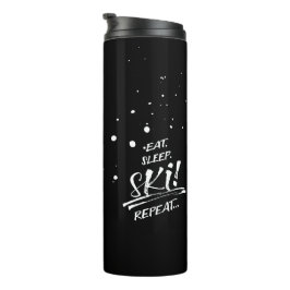 Esse Schlafe Ski Fahren Wiederhole Thermotasse Thermosbecher