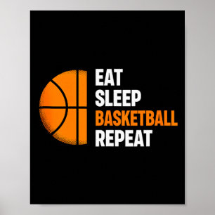 Esse Schlafen Basketball Wiederholen Basketball Li Poster
