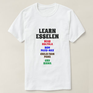 Esselen lernen - Bär, Bow, Kind/Sohn, schreien T-Shirt