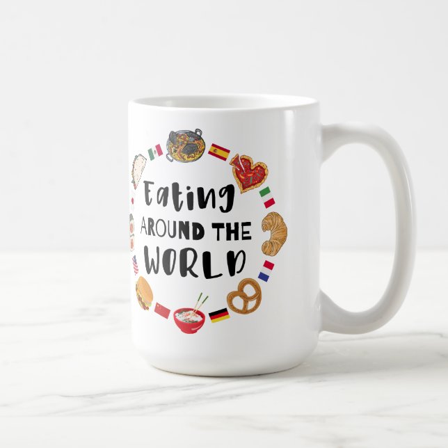 Essen auf der ganzen Welt Kaffeetasse (Rechts)