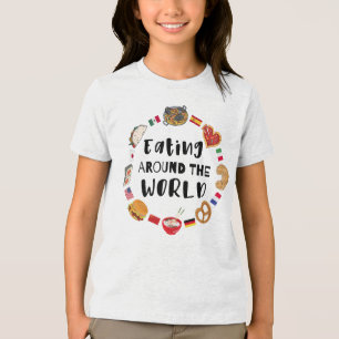 Essen auf der ganzen Welt Tri-Blend Shirt