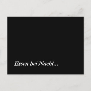 Essen bei Nacht Postkarte