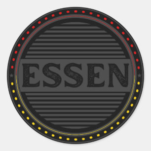 Essen City Pride Emblem – Deutsche Identität Runder Aufkleber