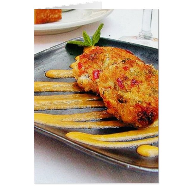 Essen Crabcakes Abendessen (Vorne)