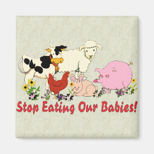 Essen der Tierbabys Magnet