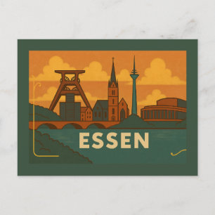 Essen Deutschland Stadt Kunst Postkarte