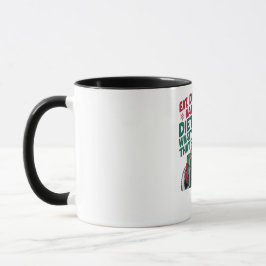 Essen Drink Nickerchen, was Diät, lustige Santa Tasse