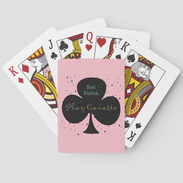 Essen Drink Play Canasta Spielkarten (Rückseite)