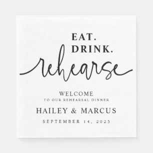 Essen Drink Rehearl Probe Dinner Napkins Serviette