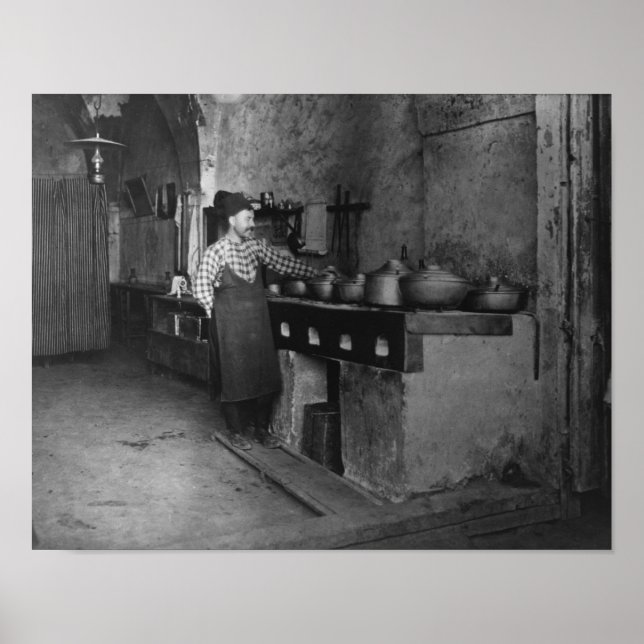 Essen gekocht in türkischem Restaurant Fotograf Poster (Vorne)