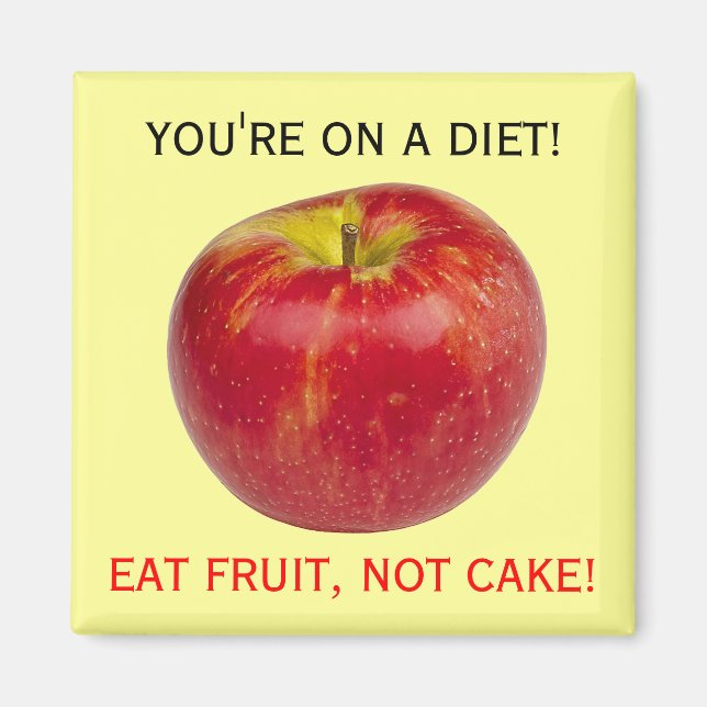 Essen gesunde Apple Fruit Food Diät Erinnerung Magnet (Vorne)