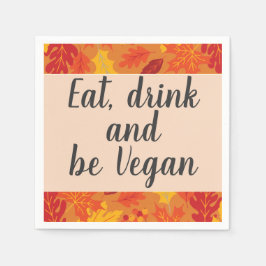 Essen Getränk Vegan Herbstfarben Erntedank Serviette