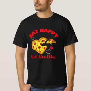 Essen glücklich Nicht gesund lustige niedliche Her T-Shirt