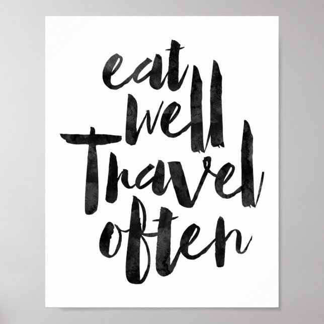 Essen gut reisen oft poster (Vorne)