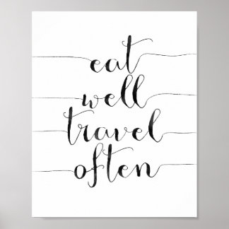 Essen gut reisen oft poster