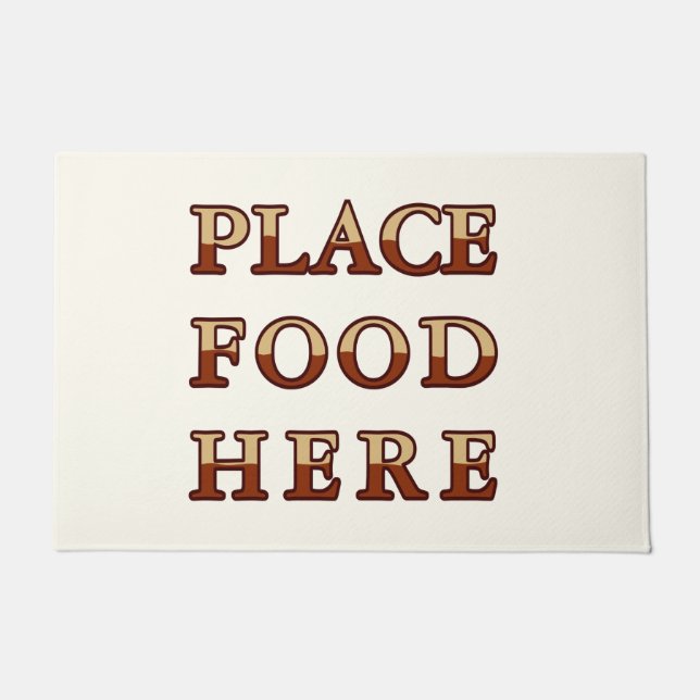 Essen hier Doormat Fußmatte (Vorderseite)