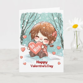 Essen im Herzen von Be Mine Karte